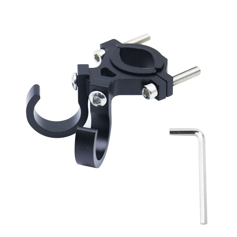SPOTT-GR OEM FS366-005 - Διπλός Γάντζος για Τσάντες για Τιμόνι Ποδηλάτου / E-Scooter σε Μαύρο Xρώμα