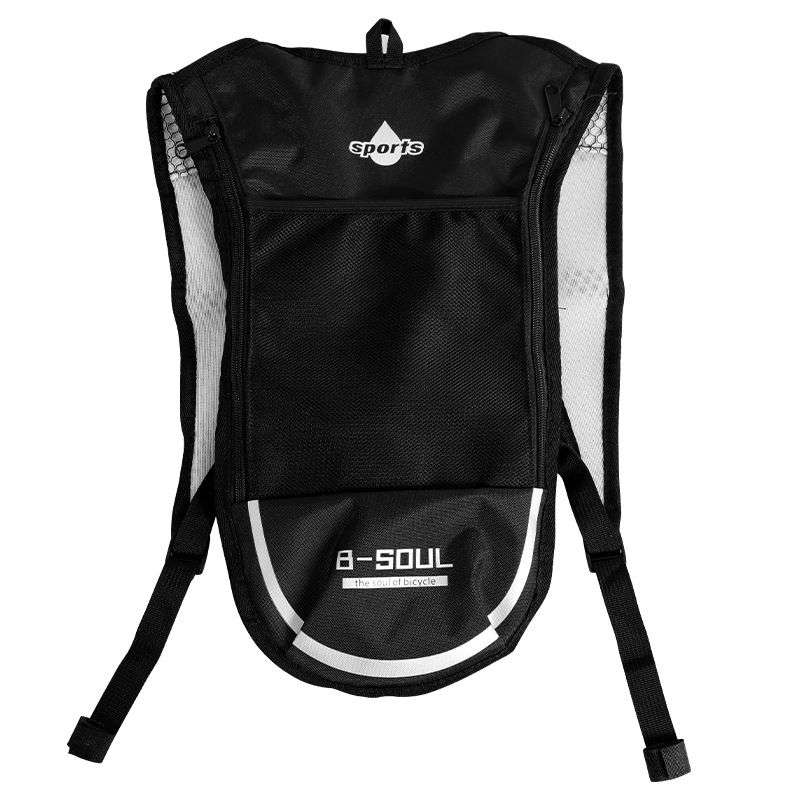 SPOTT-GR Cycling Bag - Τσάντα Πλάτης 2L με Λάστιχο για Παγούρι για Ποδηλάτες σε Μαύρο / Άσπρο Xρώμα
