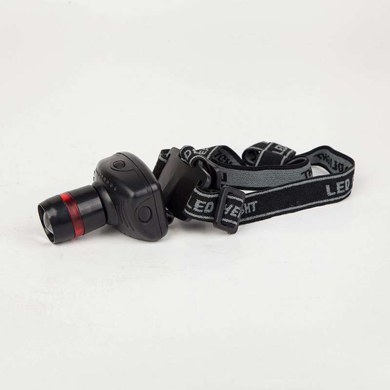 SPOTT-GR LED Headlamp - Επαναφορτιζόμενος Φακός Κεφαλής 3W σε Μαύρο Χρώμα