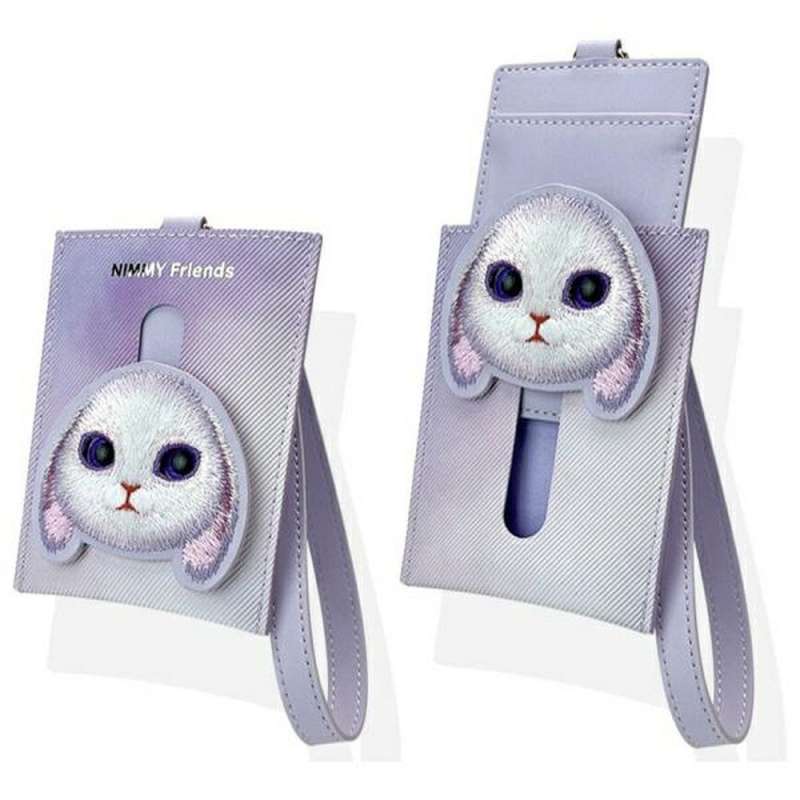 SPOTT-GR Nimmy Big Eyed Pet 2.0 (Rabbit) Kit - Σετ 3 σε 1 από Τσαντάκι Κινητού - Πορτοφόλι και GPS Locator σε Μωβ Χρώμα