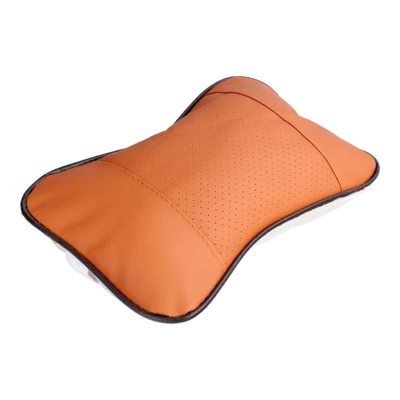 SPOTT-GR Car Headrest Pillow - Μαξιλαράκι Αυτοκινήτου από Δερματίνη σε Καφέ Χρώμα