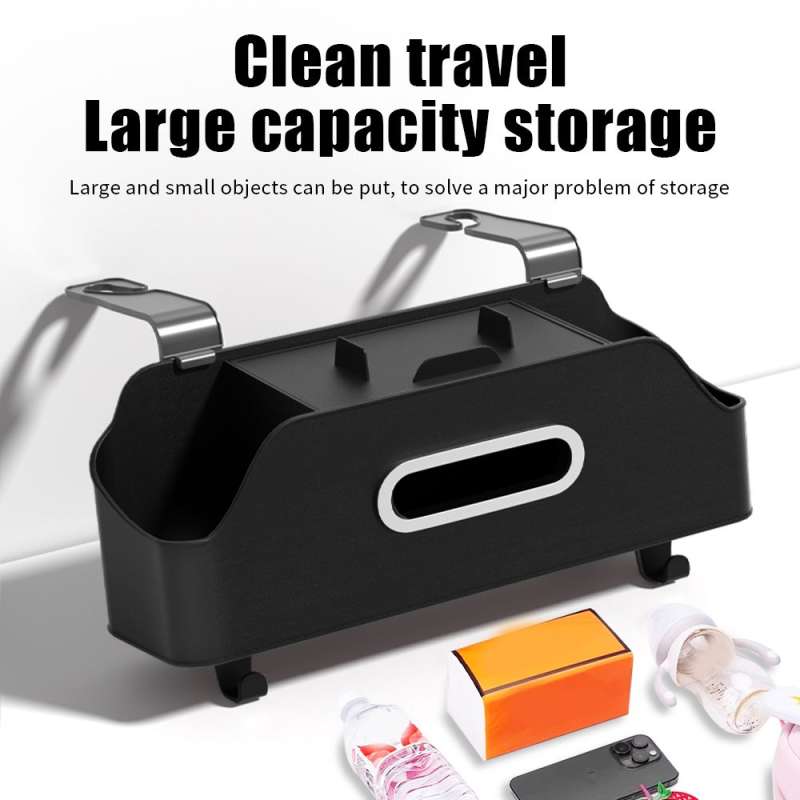 SPOTT-GR Car Organizer Oxford - Οργανωτής Προσκέφαλου για Πίσω Καμπίνα Αυτοκινήτου σε Μαύρο Χρώμα