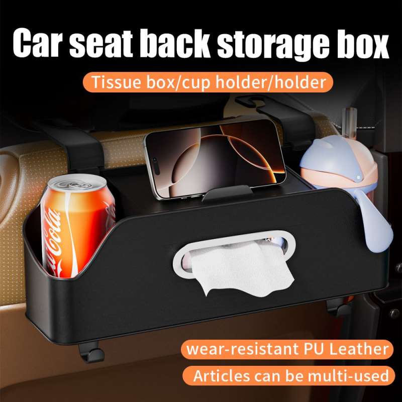 SPOTT-GR Car Organizer Oxford - Οργανωτής Προσκέφαλου για Πίσω Καμπίνα Αυτοκινήτου σε Μαύρο Χρώμα