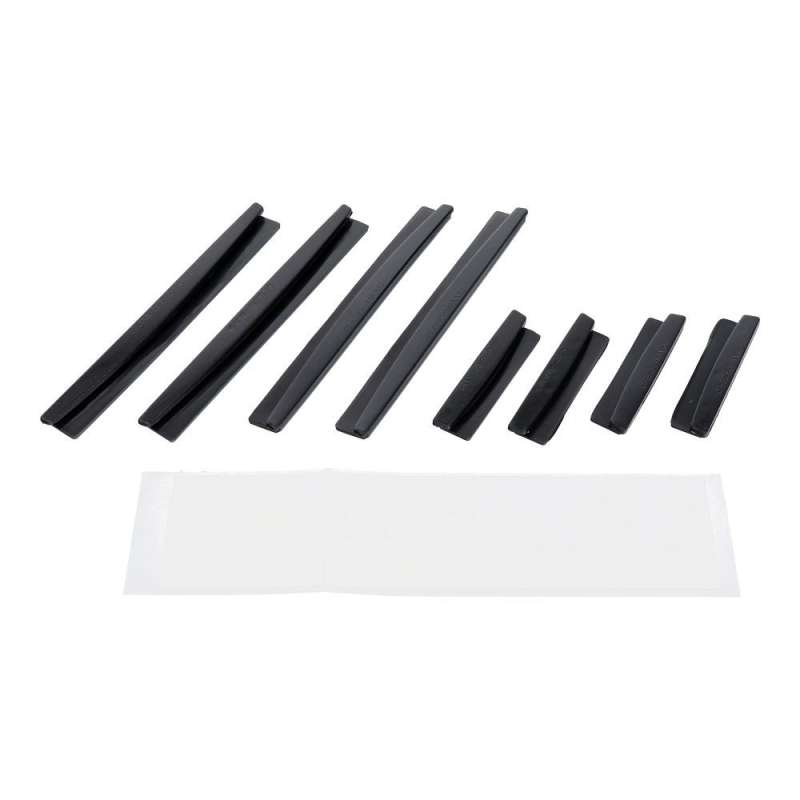 SPOTT-GR Car Door Edge Protector - Προστατευτικά Πόρτας Σιλικόνης Σετ 8 Τεμάχια σε Μαύρο Χρώμα