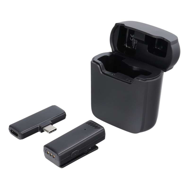 SPOTT-GR OEM Wireless Lavalier S11 - Μικρόφωνο Πέτου με Υποδοχή Type-C και Θήκη Φόρτισης σε Μαύρο Χρώμα