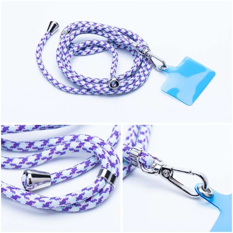 SPOTT-GR Swing Pendant - Λουράκι για Θήκες Κινητών με Ρυθμιζόμενο Μάκρος (Μήκος 165cm) σε Μωβ Xρώμα