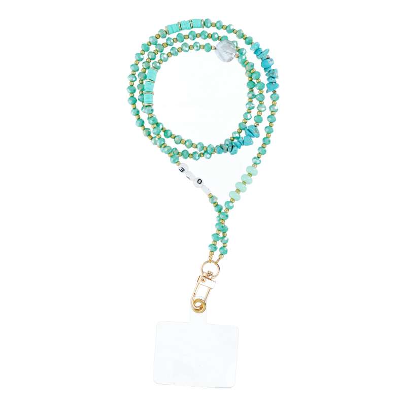 SPOTT-GR Stone Pendant - Λουράκι για Θήκες Κινητών length (Μήκος 82cm) σε Πράσινο Χρώμα