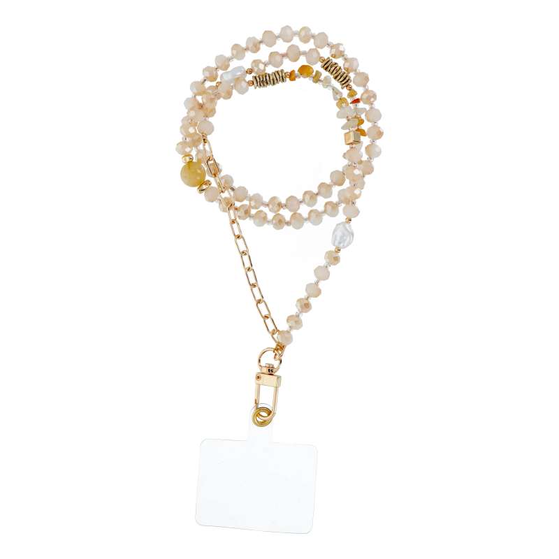 SPOTT-GR Stone Pendant - Λουράκι για length (Μήκος 82cm) σε Πορτοκαλί Xρώμα
