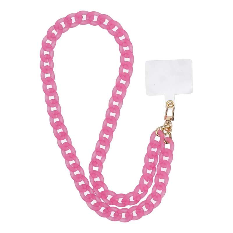 SPOTT-GR Panama Long Pendant - Λουράκι για Θήκες Κινητών (Μήκος 80cm) σε Ροζ Xρώμα