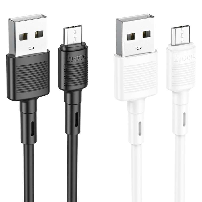 SPOTT-GR Hoco X83 - Καλώδιο USB-A σε Micro USB 2.4A 1m - Άσπρο