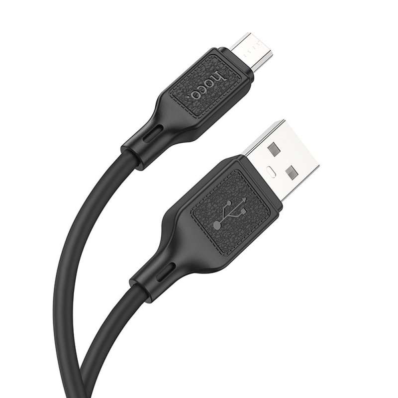SPOTT-GR Hoco X90 - Καλώδιο USB-A σε Micro USB 2.4A 1m - Μαύρο