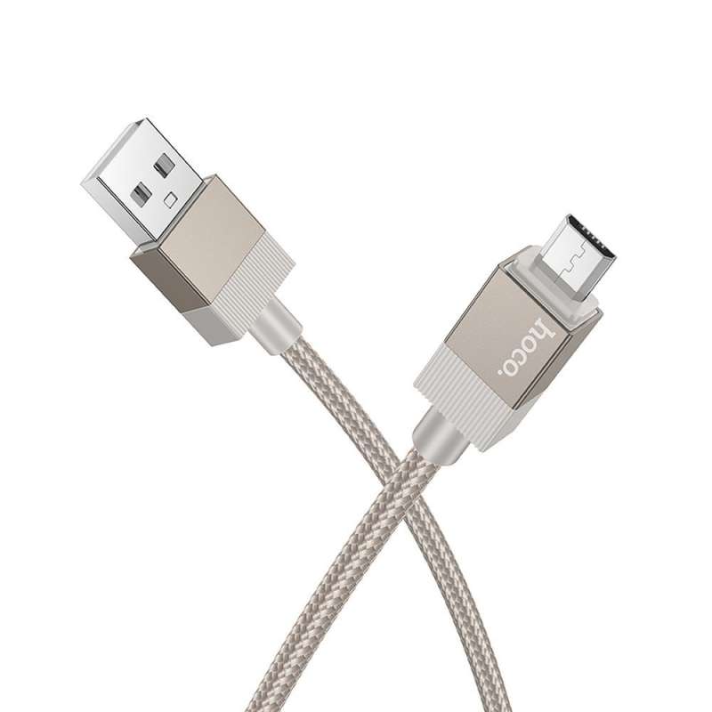 SPOTT-GR Hoco X110 - Καλώδιο USB-A σε Micro USB 2.4A 1m - Χρυσό