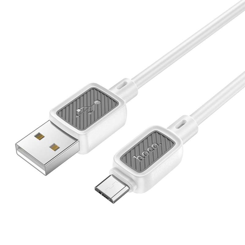 SPOTT-GR Hoco X108 - Καλώδιο USB-A σε Micro USB 2.4A 1m - Άσπρο
