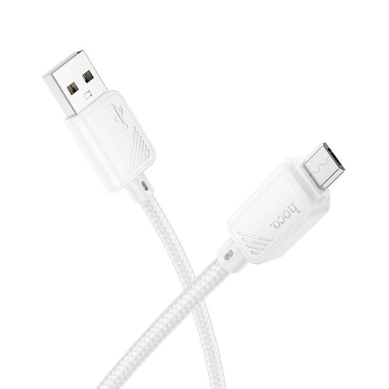 SPOTT-GR Hoco X113 - Καλώδιο USB-A σε Micro USB 2.4A 1m - Άσπρο