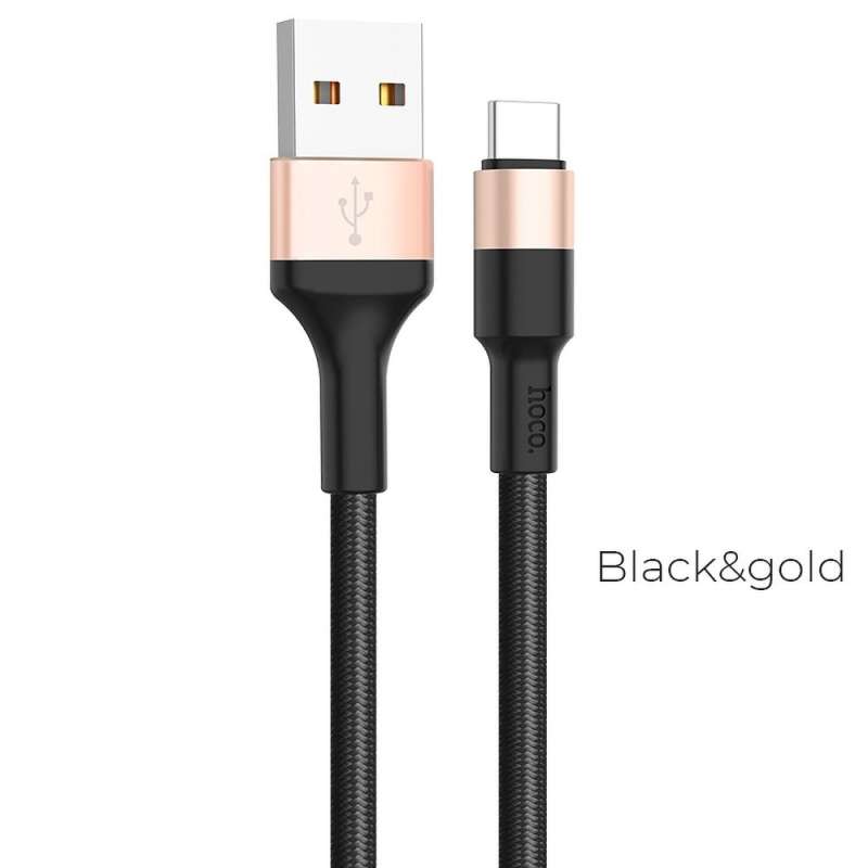SPOTT-GR Hoco X26 - Καλώδιο USB-A σε Type-C 2A 1m - Μαύρο