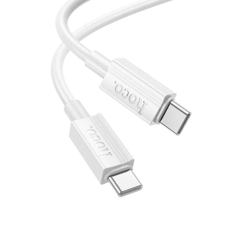 SPOTT-GR Hoco X107 - Καλώδιο Type-C σε Type-C 3A 60W 1m - Άσπρο