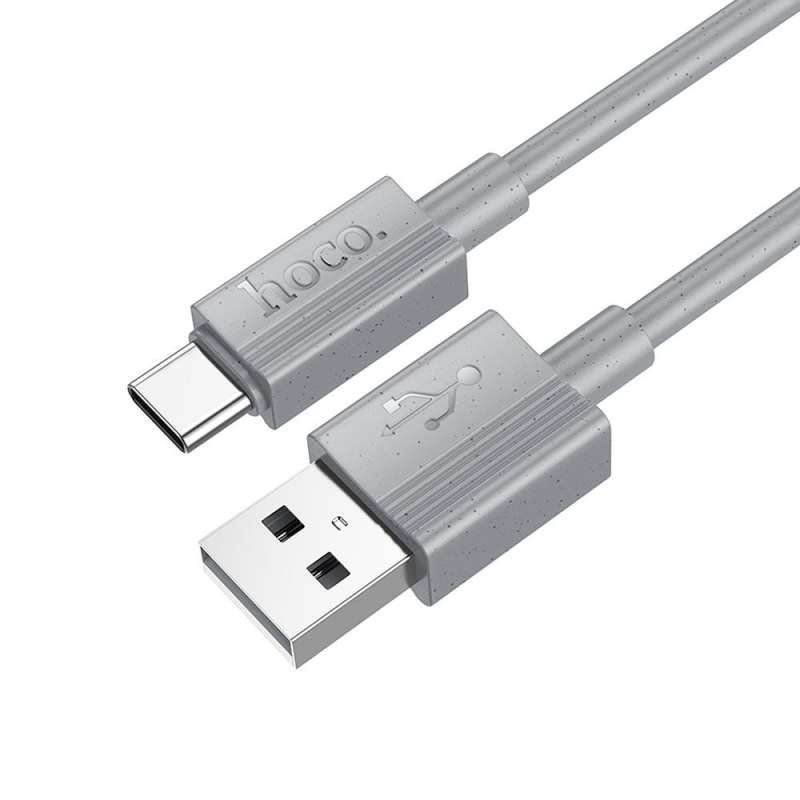 SPOTT-GR Hoco X107 - Καλώδιο USB-A σε Type-C 3A 1m - Γκρι