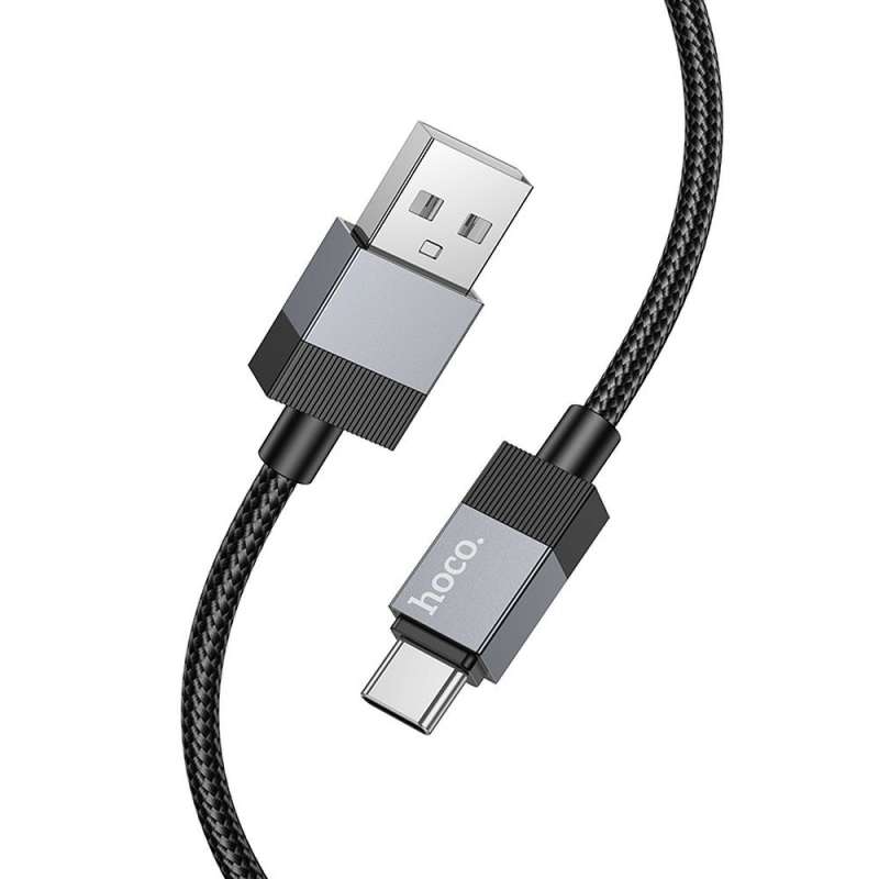 SPOTT-GR Hoco X110 - Καλώδιο USB-A σε Type-C 3A 60W 1m - Μαύρο