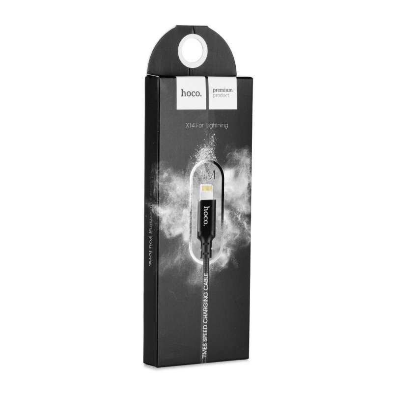 SPOTT-GR Hoco X14 - Καλώδιο USB-A σε Lightning 1m - Μαύρο