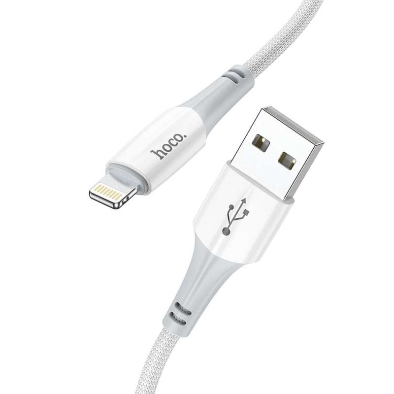 SPOTT-GR Hoco X70 - Καλώδιο USB-A σε Lightning 2.4A 1m - Άσπρο
