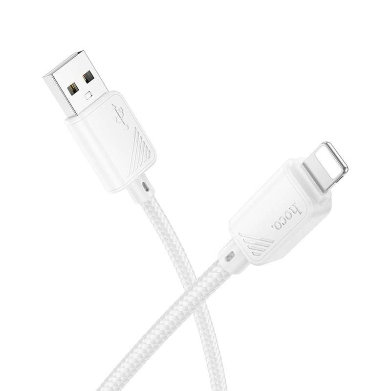 SPOTT-GR Hoco X113 - Καλώδιο USB-A σε Lightning 2.4A 1m σε Άσπρο Xρώμα