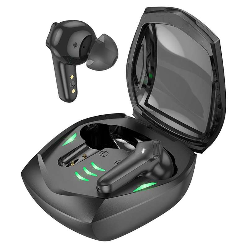 SPOTT-GR Hoco EW28 - Ασύρματα In-Ear Ακουστικά Bluetooth TWS με Θήκη Φόρτισης - Μαύρο