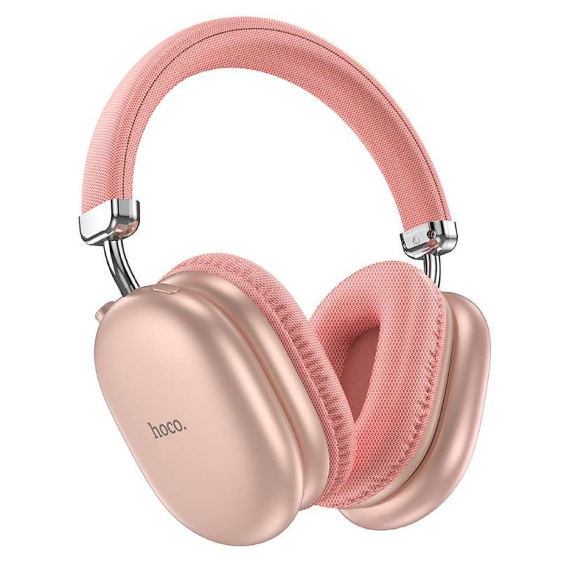 SPOTT-GR Hoco W35 Max - Bluetooth Over-Ear Ασύρματα Ακουστικά Κεφαλής σε Ροζ Χρώμα