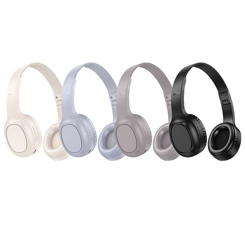 SPOTT-GR Hoco W46 - Ασύρματα Over-Ear Ακουστικά Bluetooth σε Άσπρο Xρώμα