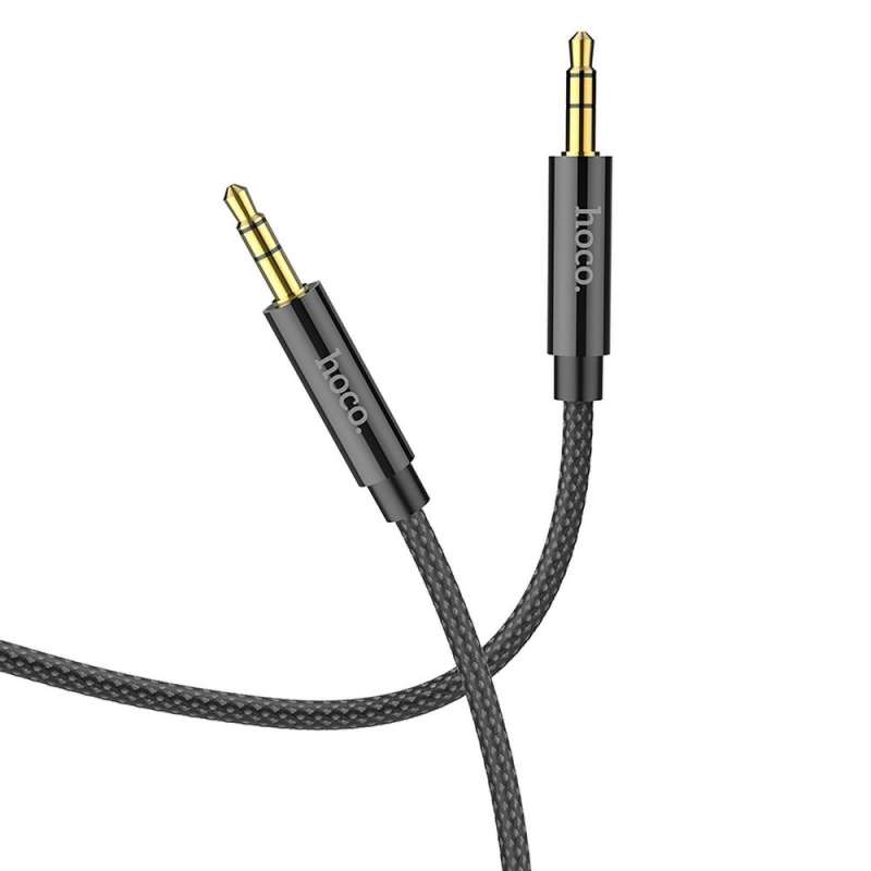 SPOTT-GR Hoco UPA19 - Καλώδιο AUX Jack 3.5mm σε Jack 3.5mm 1m - Μαύρο