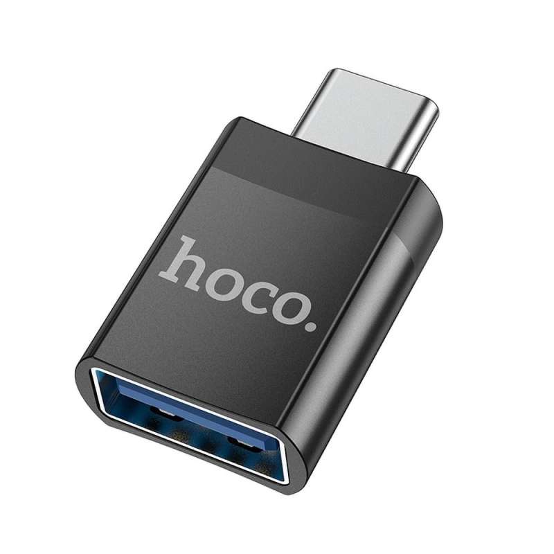SPOTT-GR Hoco UA17 - Μετατροπέας USB Από Type-C (Αρσενικό) σε USB-A (Θηλυκό) σε Μαύρο Χρώμα