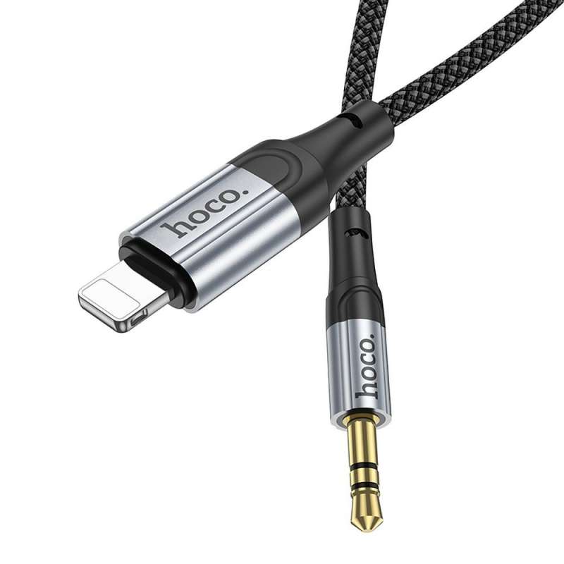 SPOTT-GR Hoco UPA26 - Καλώδιο AUX Lightning (Αρσενικό) σε Jack 3.5mm (Αρσενικό) 1m - Μαύρο
