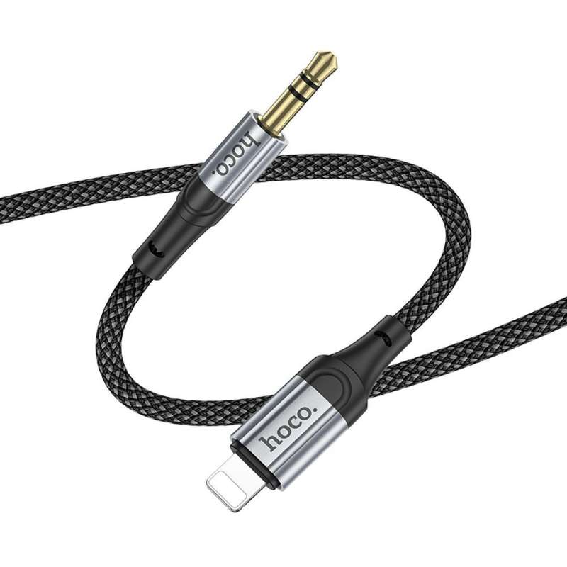 SPOTT-GR Hoco UPA26 - Καλώδιο AUX Lightning (Αρσενικό) σε Jack 3.5mm (Αρσενικό) 1m - Μαύρο