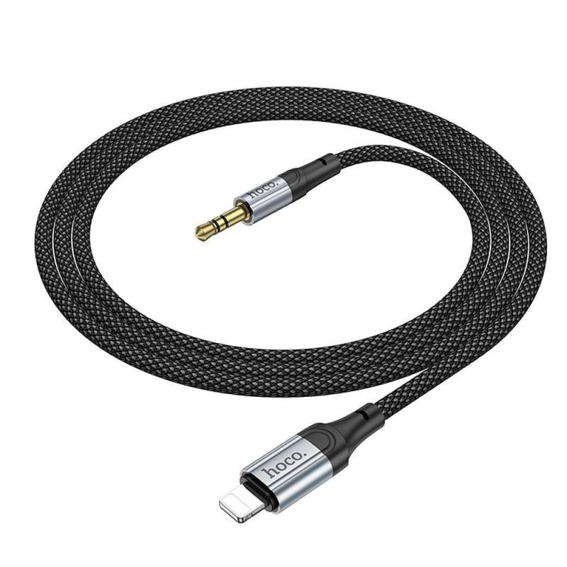 SPOTT-GR Hoco UPA26 - Καλώδιο AUX Lightning (Αρσενικό) σε Jack 3.5mm (Αρσενικό) 1m - Μαύρο