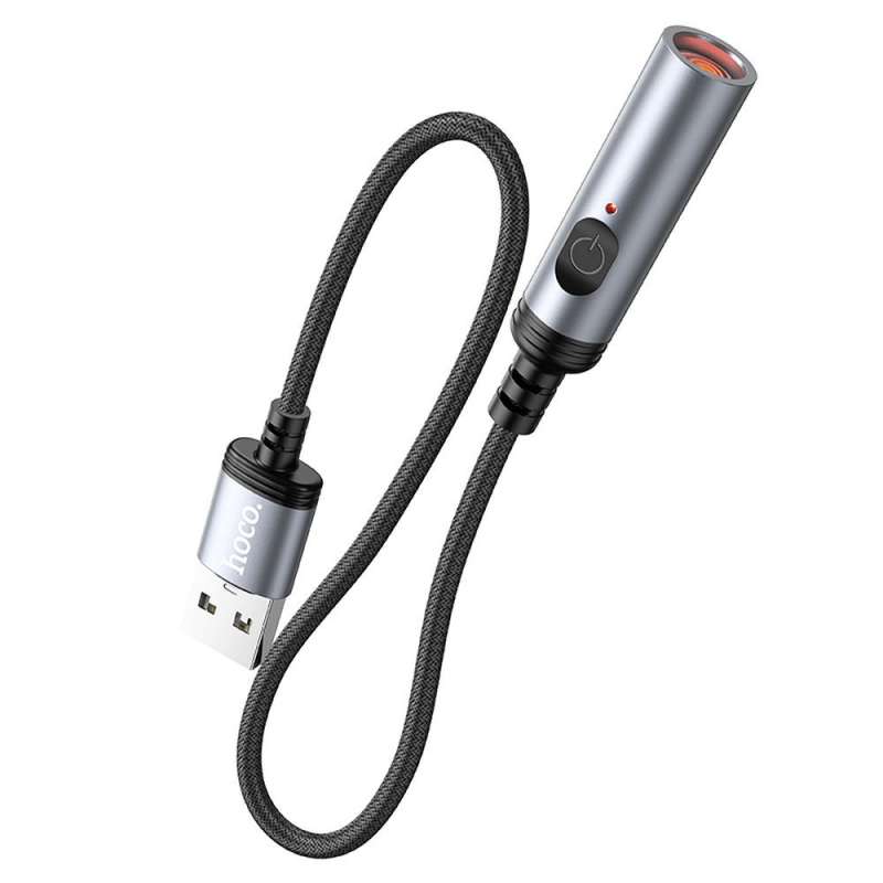 SPOTT-GR Hoco UA30 - Καλώδιο USB-A με Μετατροπή σε Αναπτήρα 0.3m - Μαύρο