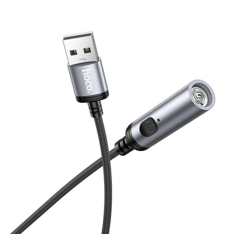 SPOTT-GR Hoco UA30 - Καλώδιο USB-A με Μετατροπή σε Αναπτήρα 0.3m - Μαύρο