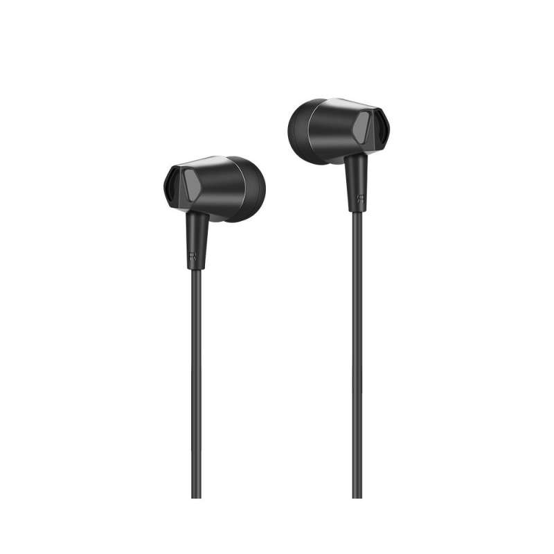 SPOTT-GR Hoco Ενσύρματα In-Ear Ακουστικά με Καρφί 3.5mm και Μικρόφωνο M34 - Μαύρα