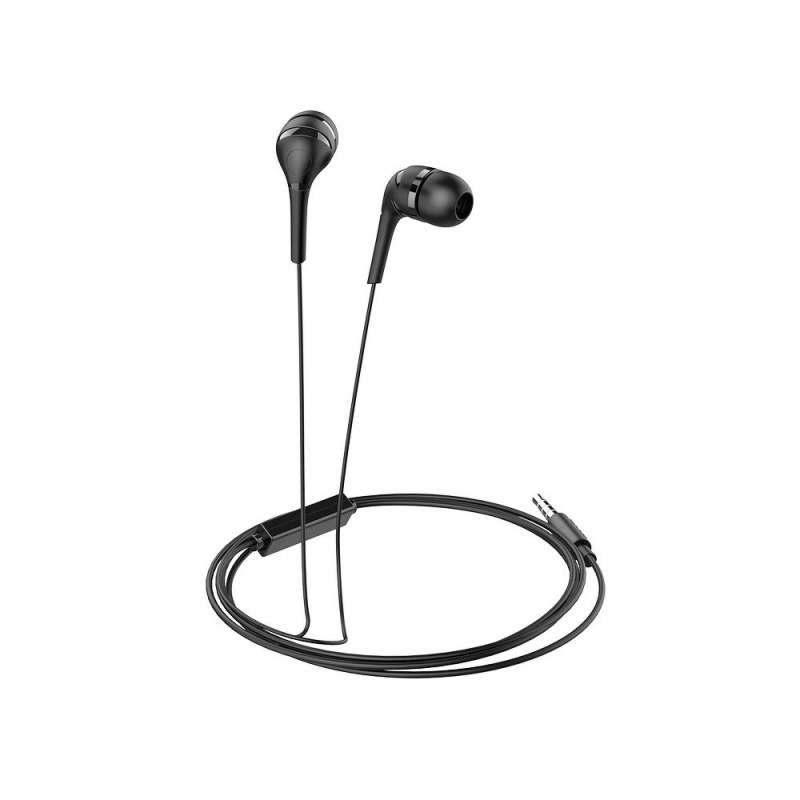 SPOTT-GR Hoco Ενσύρματα In-Ear Ακουστικά με Καρφί 3.5mm και Μικρόφωνο M40 - Μαύρα