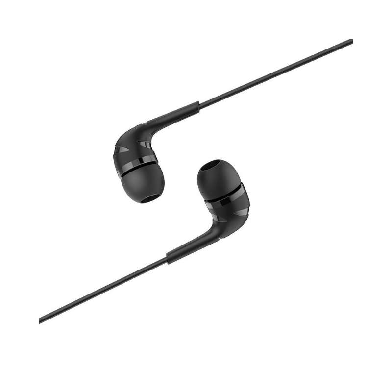 SPOTT-GR Hoco Ενσύρματα In-Ear Ακουστικά με Καρφί 3.5mm και Μικρόφωνο M40 - Μαύρα