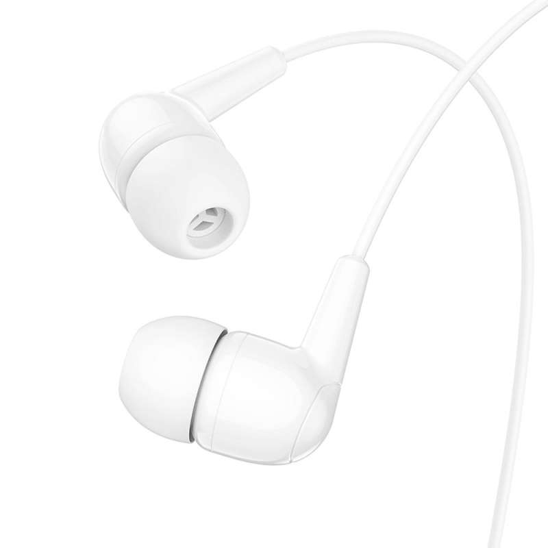 SPOTT-GR Hoco M97 - Ενσύρματα In-Ear Ακουστικά με Καρφί 3.5mm και Μικρόφωνο - Άσπρα