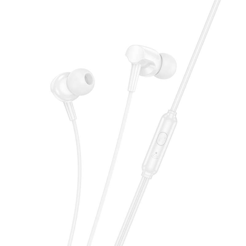 SPOTT-GR Hoco M112 - Ενσύρματα In-Ear Ακουστικά με Καρφί 3.5mm και Μικρόφωνο - Άσπρα
