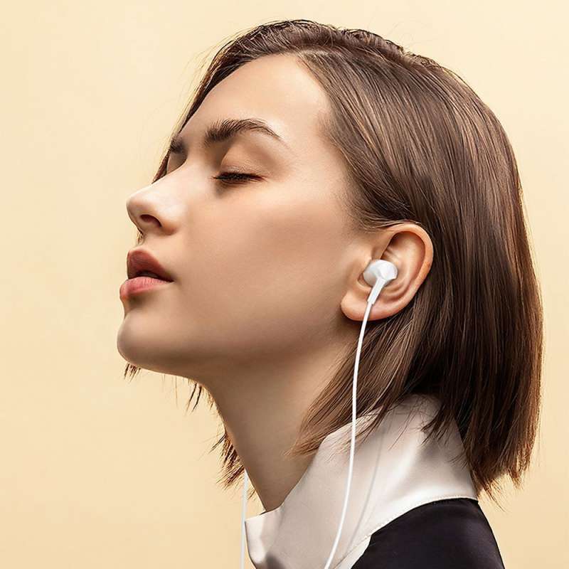 SPOTT-GR Hoco M112 - Ενσύρματα In-Ear Ακουστικά με Καρφί 3.5mm και Μικρόφωνο - Άσπρα