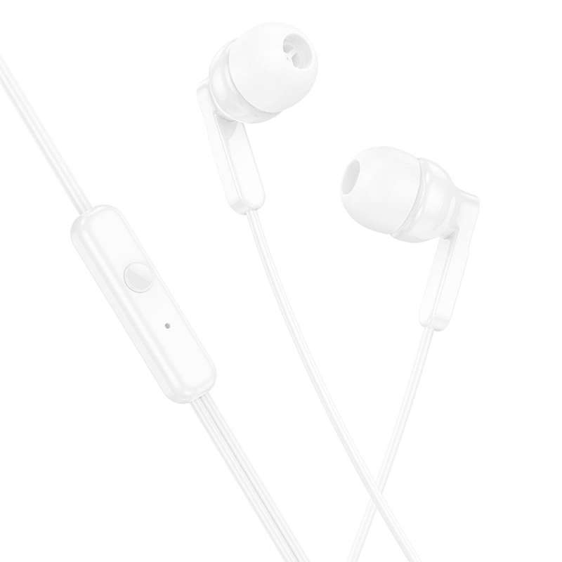 SPOTT-GR Hoco M121 - Ενσύρματα In-Ear Ακουστικά με Καρφί 3.5mm και Μικρόφωνο - Άσπρα