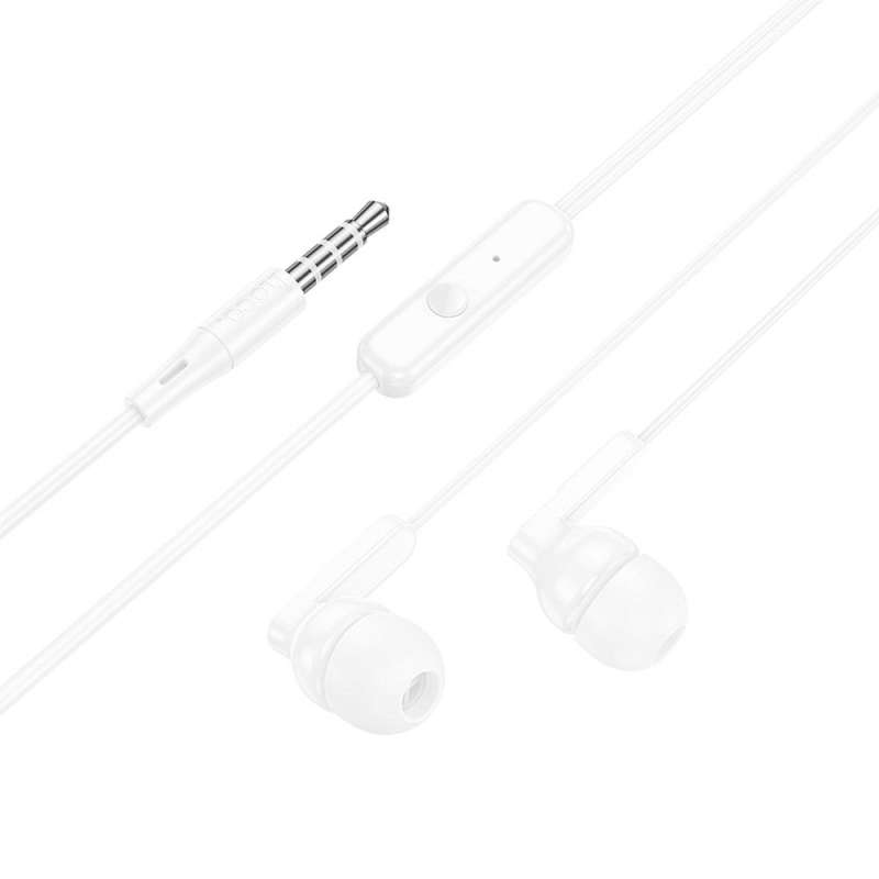 SPOTT-GR Hoco M121 - Ενσύρματα In-Ear Ακουστικά με Καρφί 3.5mm και Μικρόφωνο - Άσπρα