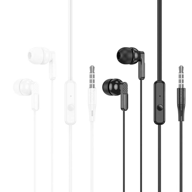 SPOTT-GR Hoco M121 - Ενσύρματα In-Ear Ακουστικά με Καρφί 3.5mm και Μικρόφωνο - Άσπρα