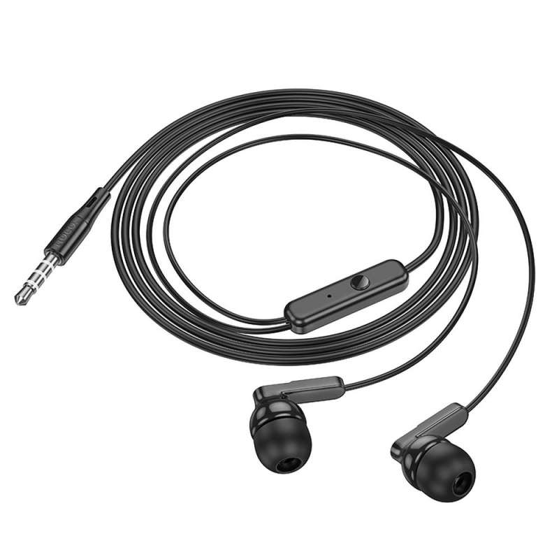 SPOTT-GR Hoco M121 - Ενσύρματα In-Ear Ακουστικά με Καρφί 3.5mm και Μικρόφωνο σε Μαύρο Χρώμα