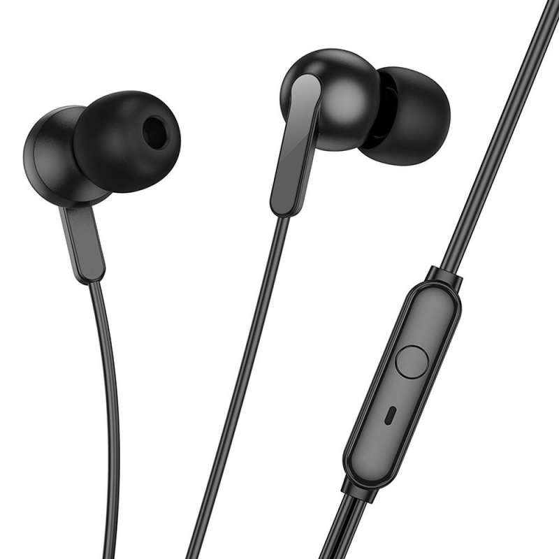SPOTT-GR Hoco M124 - Ενσύρματα In-Ear Ακουστικά με Καρφί 3.5mm και Μικρόφωνο σε Άσπρο Xρώμα