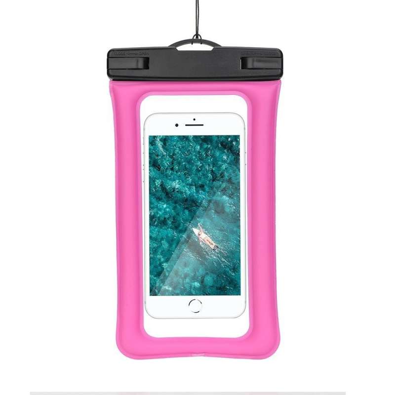 SPOTT-GR Waterproof Airbag - Αδιάβροχη Θήκη Σιλικόνης για Smartphones - Ροζ