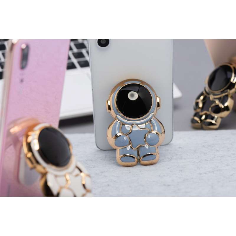 SPOTT-GR Phone Stand Astronaut - Αυτοκόλλητη Βάση Γραφείου για Κινητά σε Μπλε Xρώμα