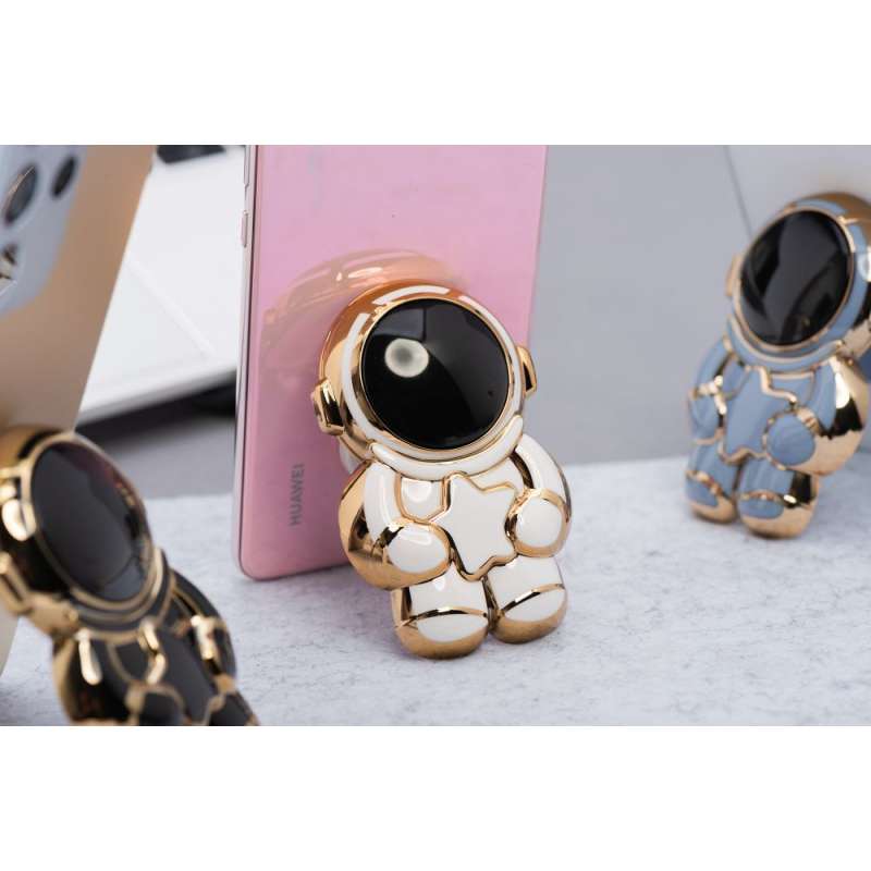 SPOTT-GR Phone Stand Astronaut - Αυτοκόλλητη Βάση Γραφείου για Κινητά σε Άσπρο Xρώμα
