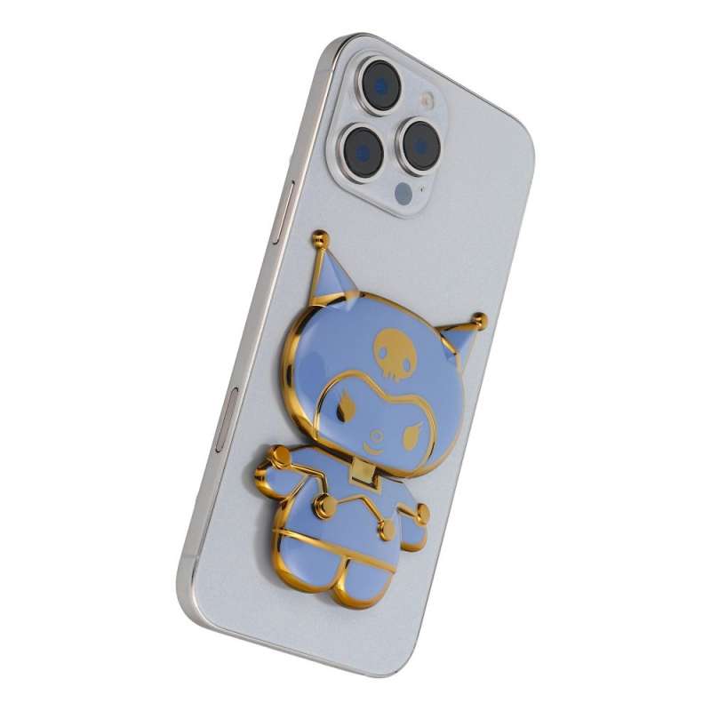 SPOTT-GR Phone Stand Doll - Αυτοκόλλητη Βάση Γραφείου για Κινητά σε Μπλε Xρώμα